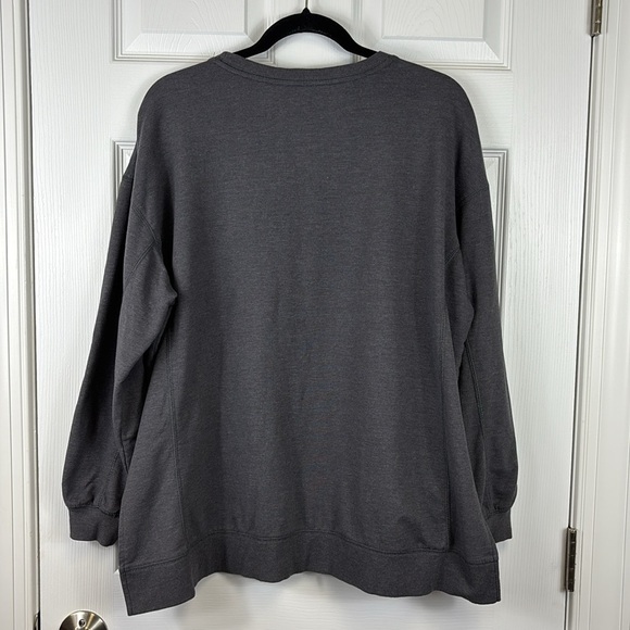 Wildfox easy does it gray crewneck sweatshirt sz xl - Picture 7 of 7